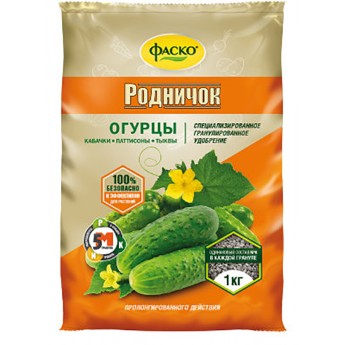 Минеральное удобрение комплексное ФАСКО Родничок для огурцов Уд0102ФАС34 1 кг