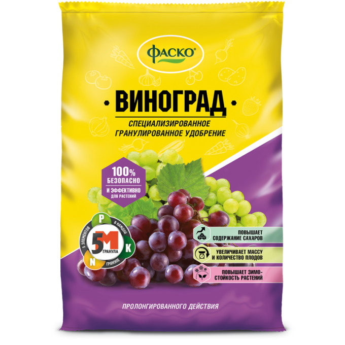 Минеральное удобрение комплексное ФАСКО для винограда Уд0102ФАС71 1 кг YD0102FAC71